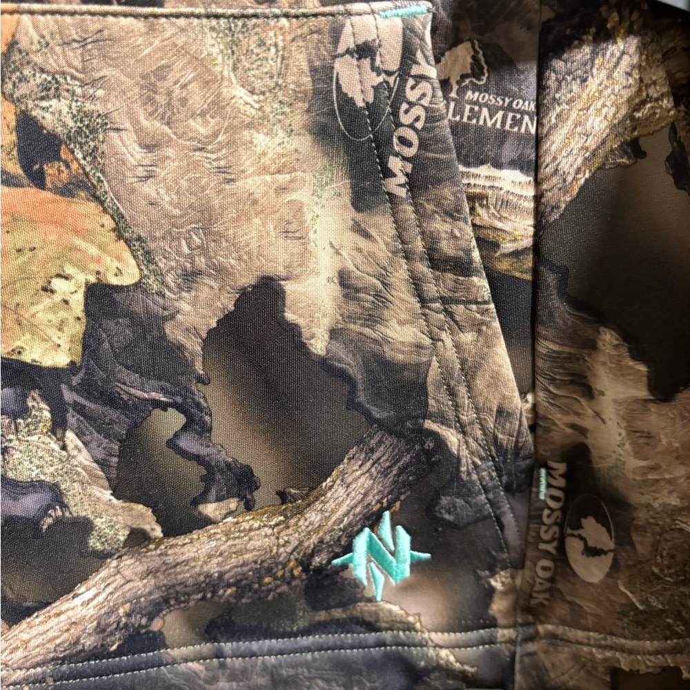 Nomad Camouflage Hoodie with Teal Accents - Picture 2 of 7